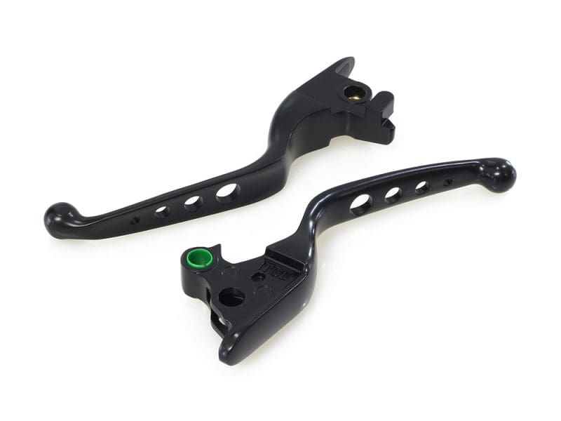 Lightweight motorcycle brake lever set for Revelry Motorcycles custom bikes in Australia.