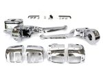 Handlebar Control Kit - Chrome. Fits Most Big Twin & Sportster 1996-2011 Models with Front Dual Disc Rotors.