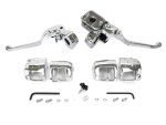 Handlebar Control Kit - Chrome. Fits Big Twin 1996-2010 & Sportster 1996-2003 with Single Disc Front Brake.