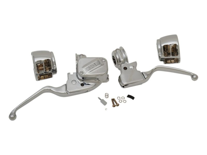 Handlebar Control Kit - Chrome. Fits Single Disc Softail 2015-2024