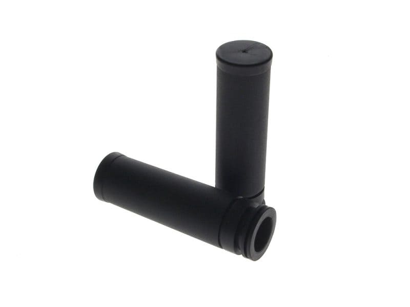 2. Durable black motorcycle grip handles for Revelry Motorcycles.