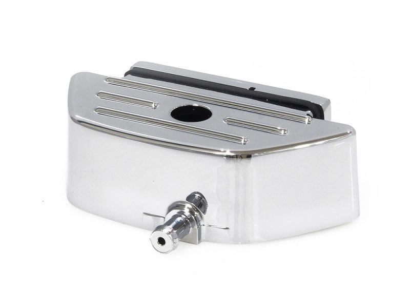 Sharp metal motorcycle part for Revelry Motorcycles, chrome finish, essential for custom bike builds.