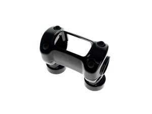 High-performance motorcycle handlebar riser for Revelry Motorcycles custom builds.