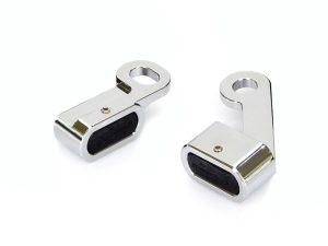 High-quality motorcycle foot peg mounts for Revelry Motorcycles, aluminium construction, durable design.