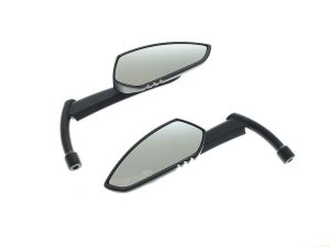 Foldable motorcycle side mirrors for Revelry motorcycles, premium quality handlebar mirrors, sleek design.