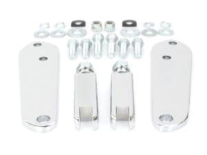 High-quality motorcycle footpegs and mounting hardware for Revelry Motorcycles.