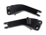 High-quality black motorcycle brake lever for Revelry Cycles bikes, durable metal construction.