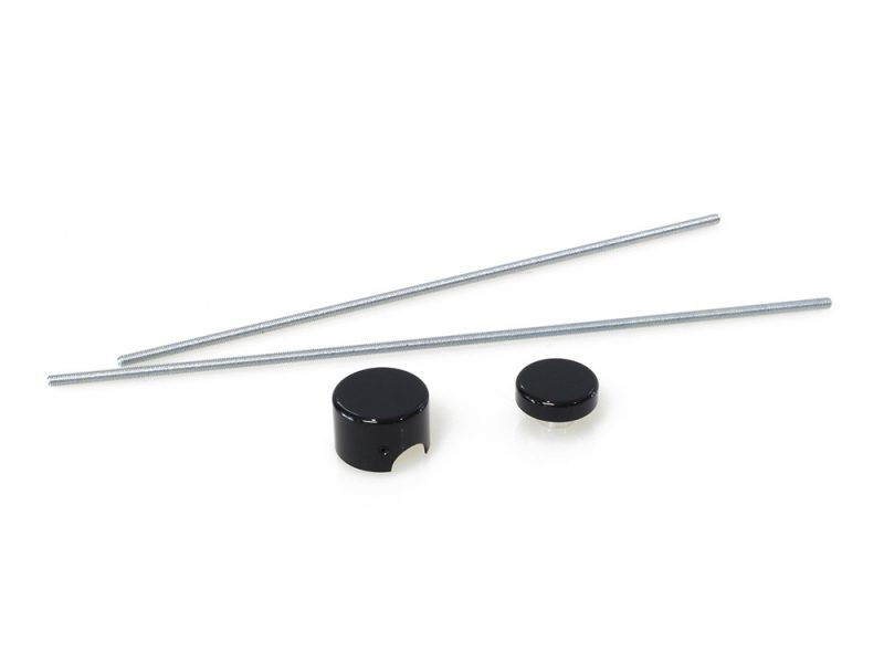 Aluminium motorcycle brake or clutch lever adjuster parts for Revelry Motorcycles.