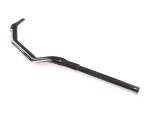 Chrome motorcycle handlebar for custom bikes and motocross, high-quality durable finish.
