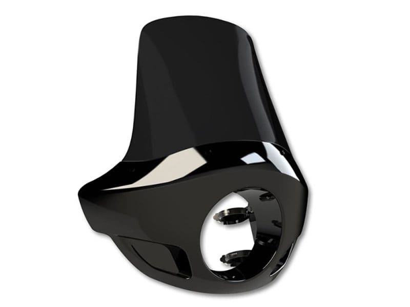 Ski helmet with sleek black design for motorcycle safety and riding protection.