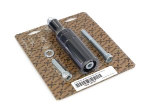 Revelry Motorcycles rear brake fluid reservoir replacement kit with mounting hardware and screws.