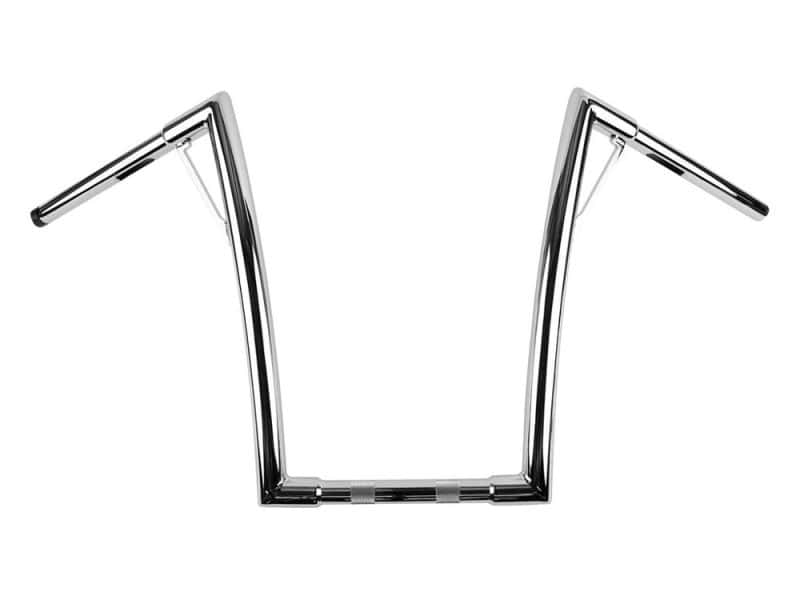 16in. x 1-1/4in. Louie Handlebar - Chrome. Polished chrome handlebar for motorcycles - Revelry Motorcycles Sydney.