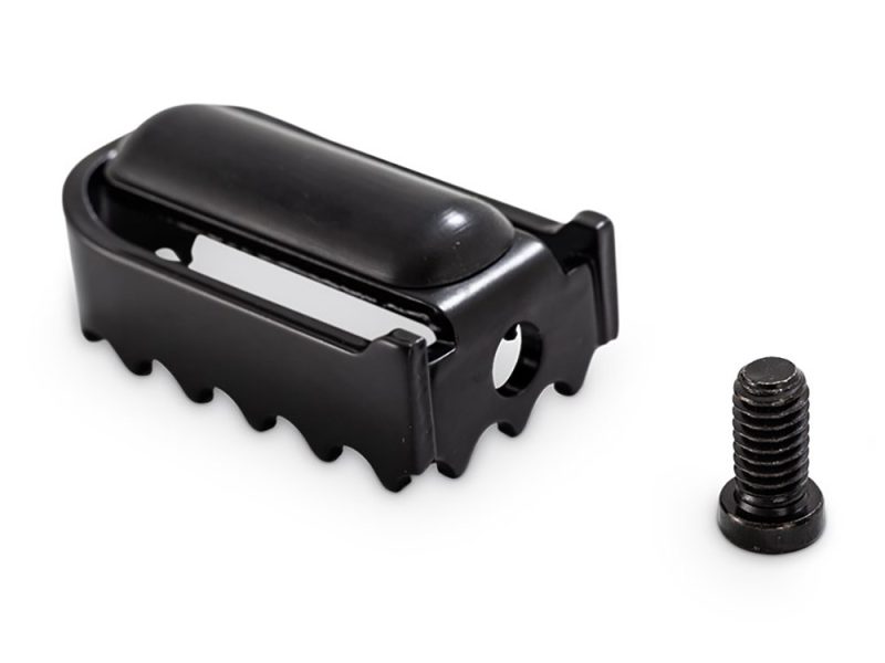 High-quality motorcycle footpegs and accessories for Revelry Motorcycles. Durable and stylish hardware for custom builds.