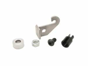 Replacement motorcycle chain adjuster and sprocket component kit for Revelry Motorcycles Australia.