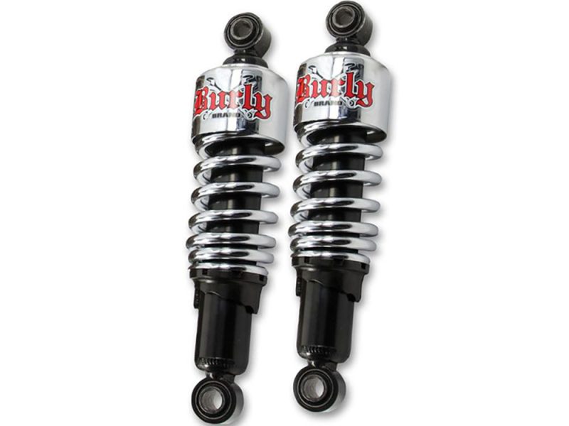 High-performance motorcycle shocks for Revelry Motorcycles and custom builds.