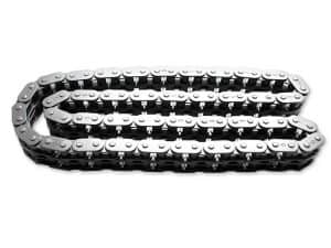 Heavy-duty motorcycle drive chain for Revelry Motorcycles, durable and reliable.