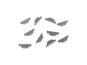 Small motorcycle brake pad inserts for Revelry Motorcycles repairs and upgrades.