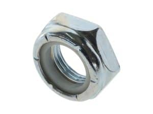 Metal motorcycle wheel nut with grease fitting for Revelry Motorcycles.