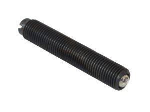 Black motorcycle footpeg with LED light for Revelry Motorcycles.