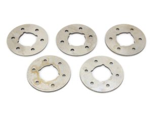 Aluminium motorcycle star lock washers for Revelry Motorcycles engines and parts.