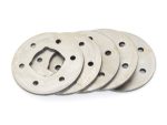 Lightweight motorcycle clutch friction plates for Revelry Motorcycles.
