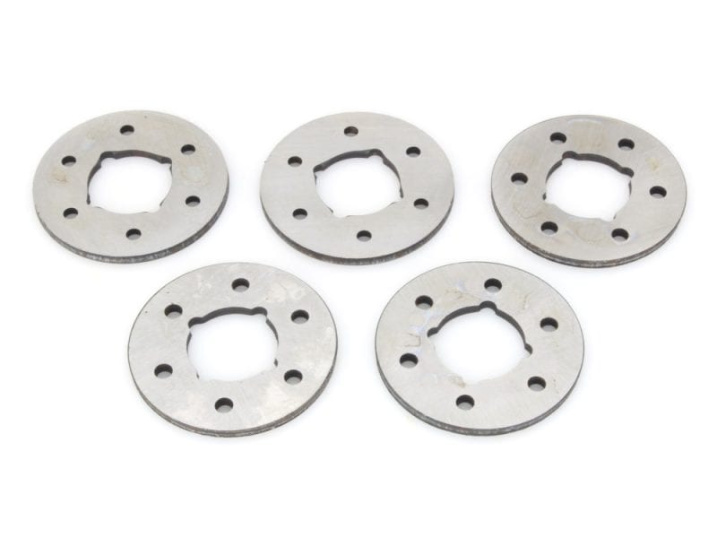 Alloy motorcycle sprocket spacers for Harley Davidson bikes.