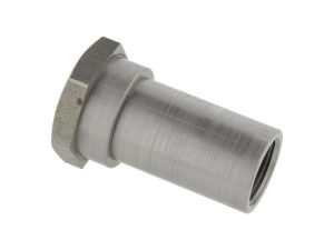 Aluminium motorcycle engine spacer for Revelry Motorcycles, durable and high-quality part.