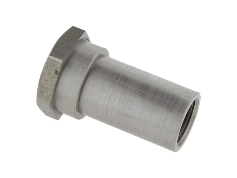 Aluminium motorcycle engine spacer for Revelry Motorcycles, durable and high-quality part.