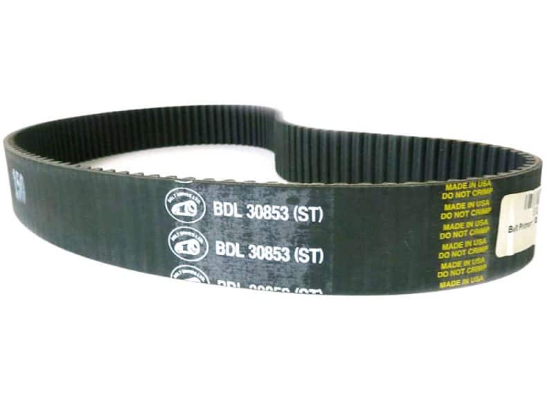 Revelry Motorcycles branded motorcycle belt for optimal performance and durability.