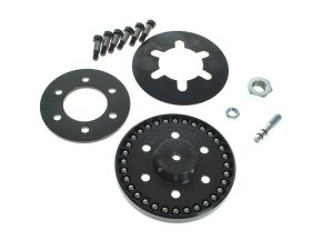 High-performance motorcycle sprocket conversion kit for Revelry Motorcycles. Durable gear upgrade for enhanced riding.