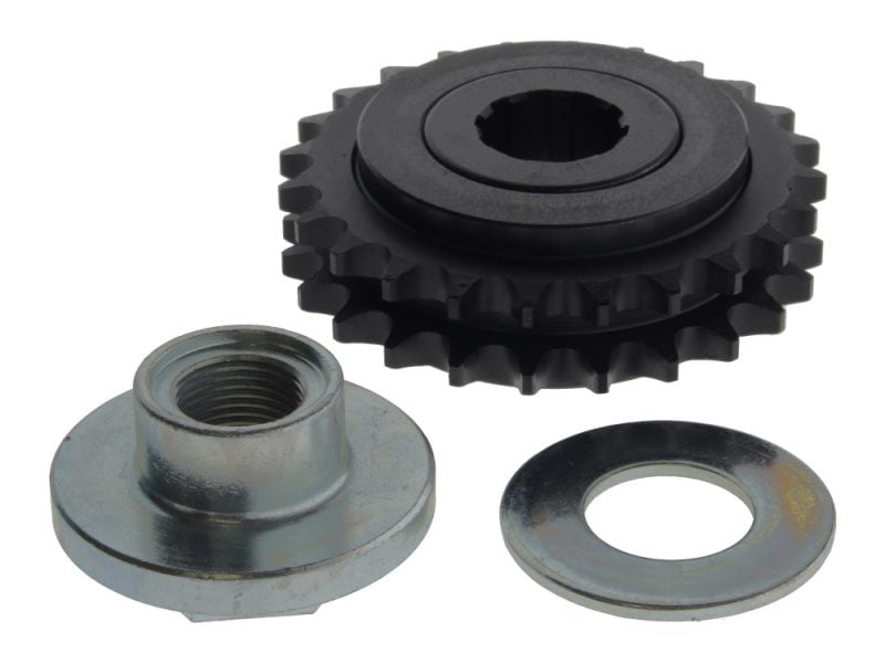 Compensator Sprocket Kit. Fits 4Spd Big Twins 1970-1986 & Softail 1984-1990. High-quality motorcycle sprocket, collar, and washer kit for Revelry Motorcycles. Durable parts for optimal bike performance.