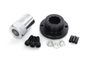 Steel motorcycle axle spacer and mounting hardware kit for Revelry Motorcycles.
