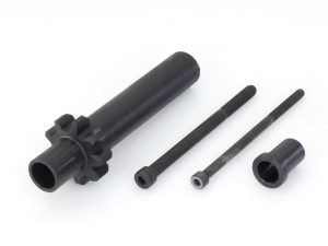 High-torque motorcycle wheel hub sprocket assembly for Revelry Motorcycles, bike maintenance parts.