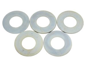 Aluminium washers for motorcycle repair and maintenance.