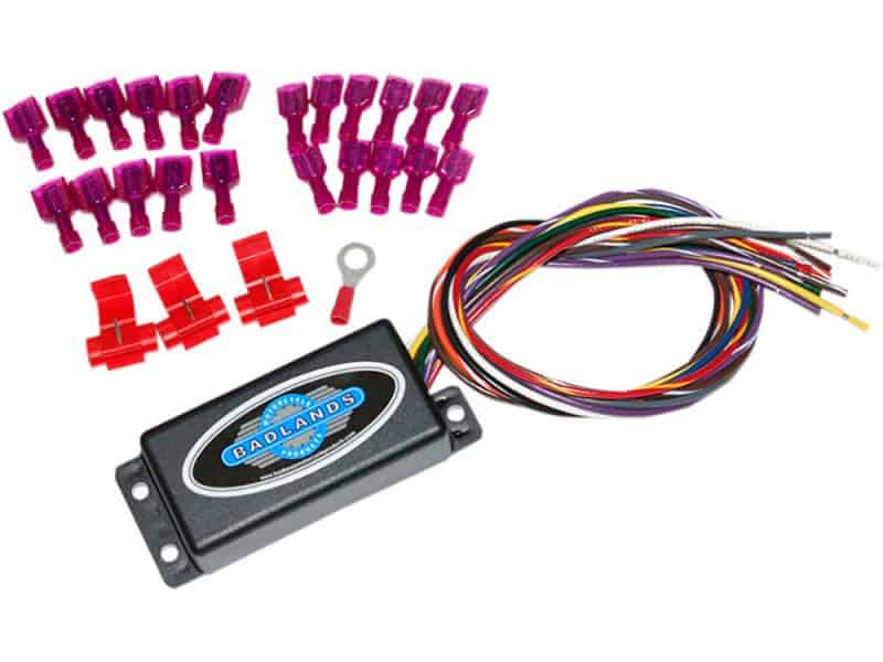 Hard Wired Self Canceling Turn Signal Multi-colour wiring harness and electronic ECU for Revelry Motorcycles.