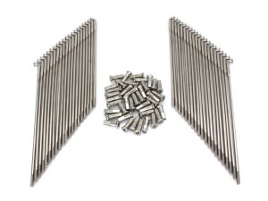 Stainless steel motorcycle fasteners and bolts for custom Revelry Motorcycles builds.