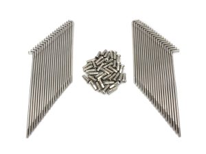 Stainless steel motorcycle spokes and nipples for Revelry Motorcycles custom builds.