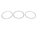 Two piston ring sets and a metal compression ring for motorcycle engines.