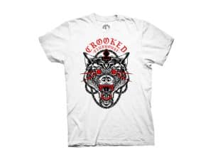 Vicious wolf graphic T-Shirt for motorcycle club members by Revelry Cycles.