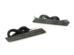 High-quality motorcycle LED turn signal lights with wiring harness for Revelry Motorcycles.
