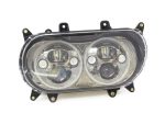 High-performance motorcycle LED headlight with dual projectors for Revelry bikes in Australia.