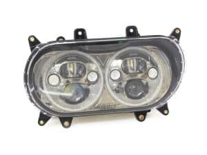 Dual LED HeadLight Kit with Integrated DRL Halos with Amber Turn Signals. Fits Road Glide 2015-2023