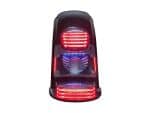 High-quality motorcycle tail light with LED indicators for custom motorcycle builds.