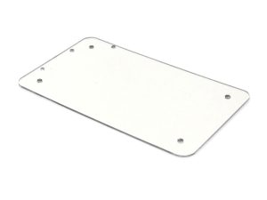 Lightweight motorcycle license plate holder for Revelry Motorcycles.