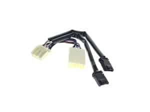 Multiple motorcycle wiring harness connectors and cables for Revelry Motorcycles.