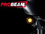 Pro Beam motorcycle headlight with custom dynamics for enhanced visibility and safety.