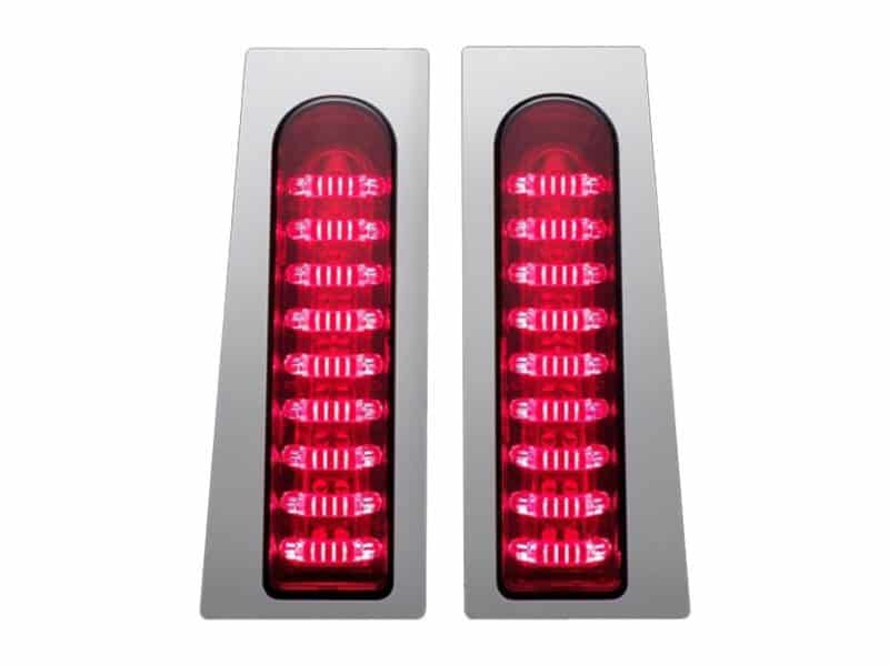 High-visibility motorcycle LED tail lights for Revelry Motorcycles, durable and bright.