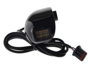 High-quality motorcycle LED turn signal with wiring harness for Revelry Motorcycles.