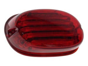 Red motorcycle tail light lens for Revelry Motorcycles Australian bike accessories.