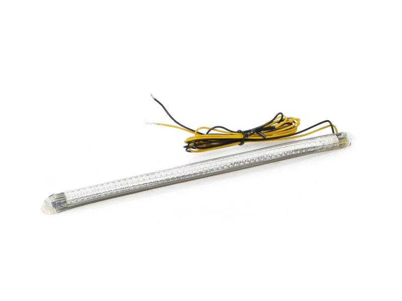 High-quality motorcycle LED indicator light with wiring for Revelry Motorcycles.